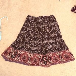 Patterned skirt
